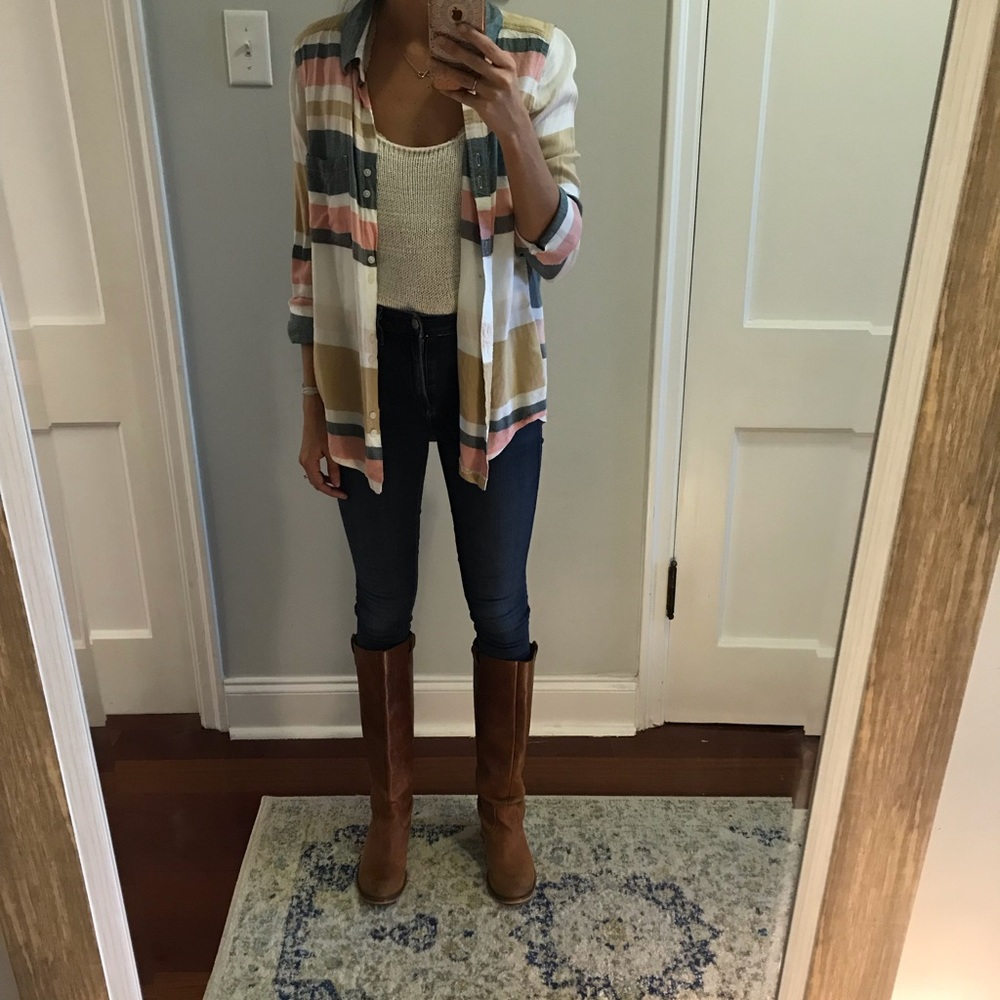 Preloved Roxy button down Shirt Size XS - Picture 2 of 3